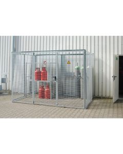 Gasflaschen-Container Schrank - sichere Lagerung von Gasflaschen im Au&szlig;enbereich - Schutz vor unbefugtem Zugriff