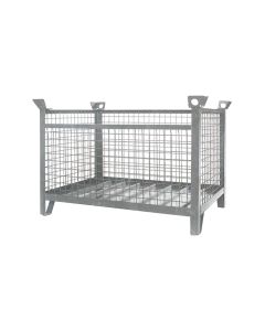 Gitterbox-Stapelpalette mit Tragkraft 1.500 kg, feuerverzinkt