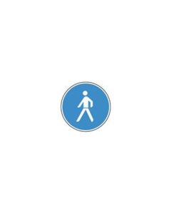 Symboleinsatz "Fußweg" für Warnprojektor