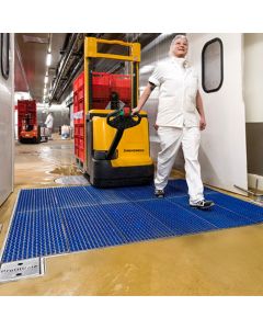 ProfilGate® befahrbare Hygieneschleuse für Reifen und Sohlen (Nassreinigung und Desinfektion)