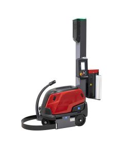 Der Stretchroboter macht Ihre Paletten automatisch versandfertig und spart Ihnen dabei auch noch Folie.