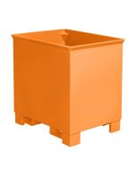 Kasten-Behälter für Routenzüge, Volumen 0,3 m³, RAL 2000