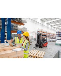 Tägliche Staplerprüfung vor Arbeitsbeginn nach gesetzlicher Vorgabe.
