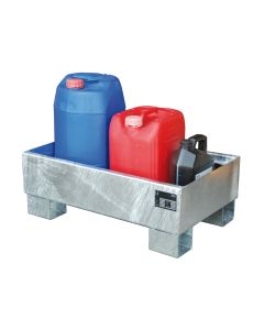 Auffangwanne f&uuml;r Kleingebinde in verschiedenen Gr&ouml;&szlig;en, Volumina und Oberfl&auml;chen. Jetzt bestellen!