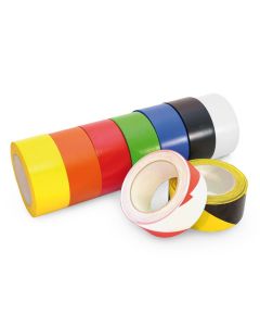 1A-Tapes Boden- und Warnmarkierungsband in zahlreichen Farben sowie zweifarbigen Warnvarianten f&uuml;r individuelle Konzepte