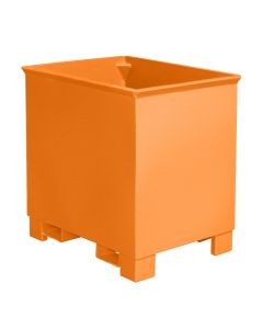 Kasten-Behälter für Routenzüge, Volumen 0,3 m³, RAL 2000