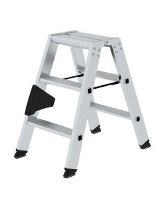 Aluminium-Stehleiter, beidseitig begehbar, 2x3 StufenLX-102824