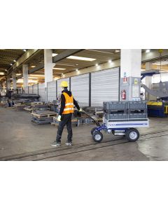 Der Jespi von Weber Baumaschinen ist Ihre flexible Lösung für den schnellen und einfachen Waren- und Materialtransport.