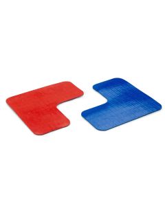 1A-Tapes Stellplatzmarker aus Polyurethan in Gr&uuml;n und Gelb mit rutschhemmender Oberfl&auml;che f&uuml;r sichere Bodenmarkierung